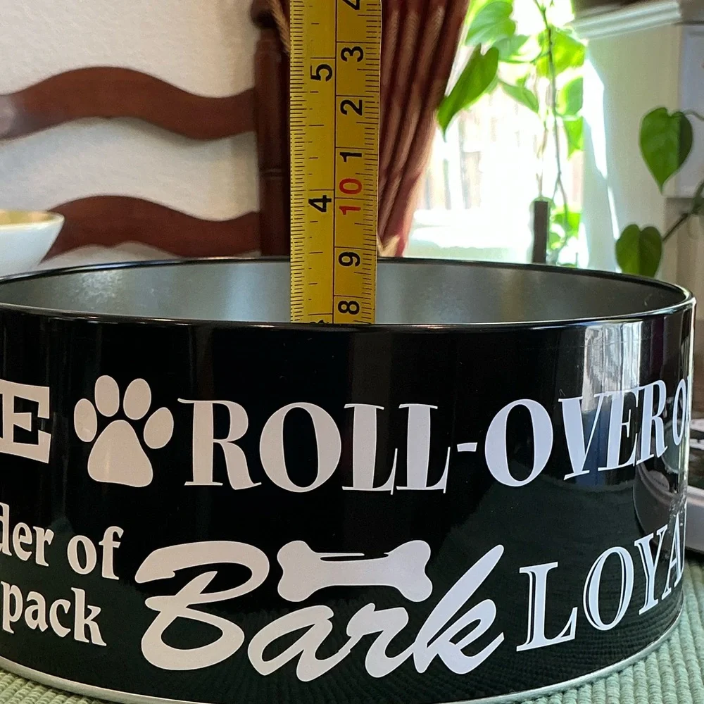 Black and White Dog Treat Tin